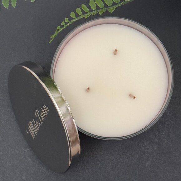 BBW Raspberry Mimosa White Barn Bath & Body Works 3 Wick Candle - Picture 6 of 10